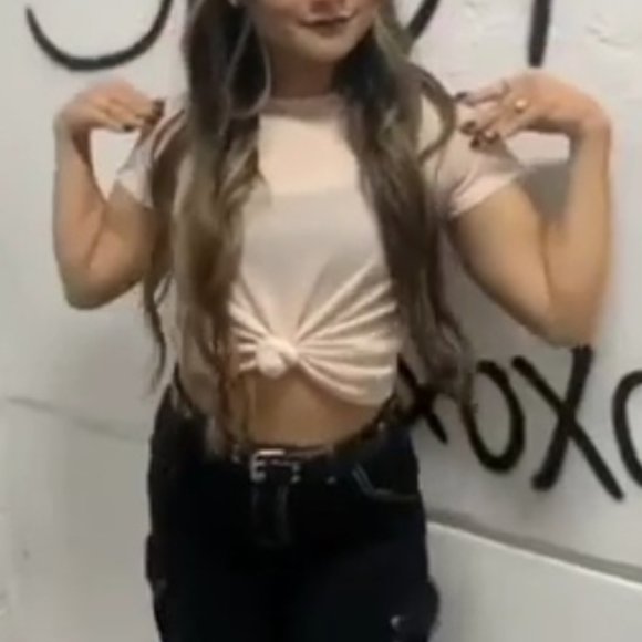 Forvever21 pink mesh t-shirt - Picture 2 of 5